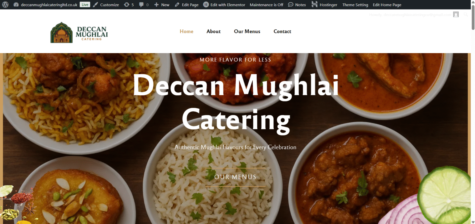 Deccan Mughlai Website