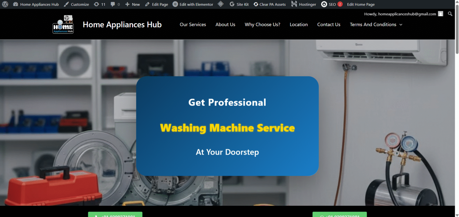 Home Appliances Hub Website