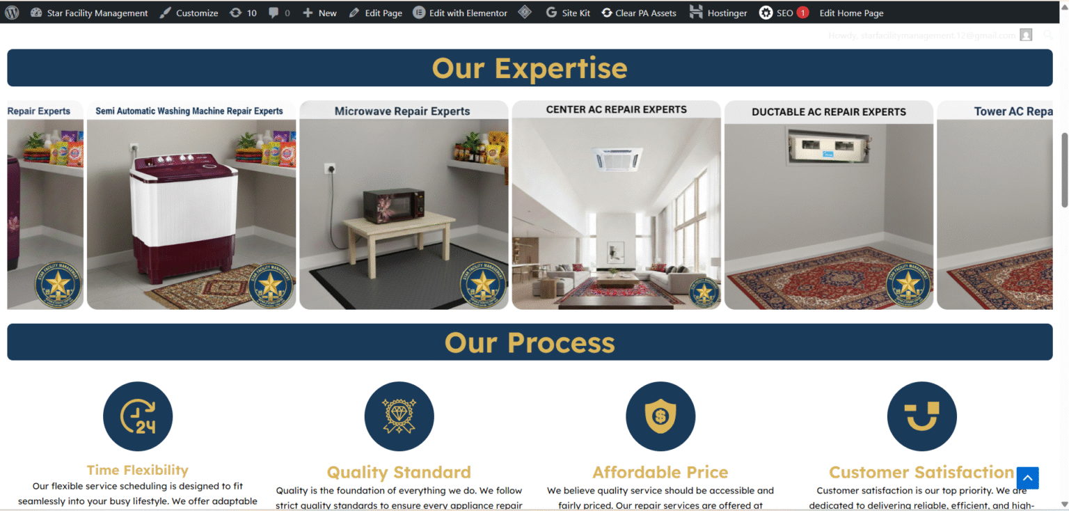 Star Facility Management Website Section 3