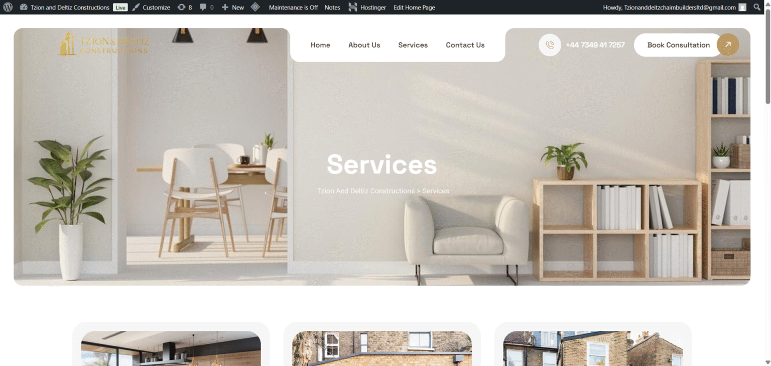 Tzion Website services